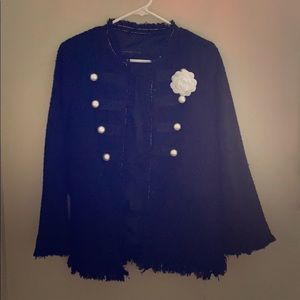 Black Jacket with Pearl Accent